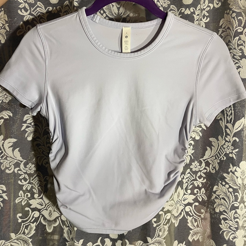 Lululemon Women's Light Purple Ruched Top